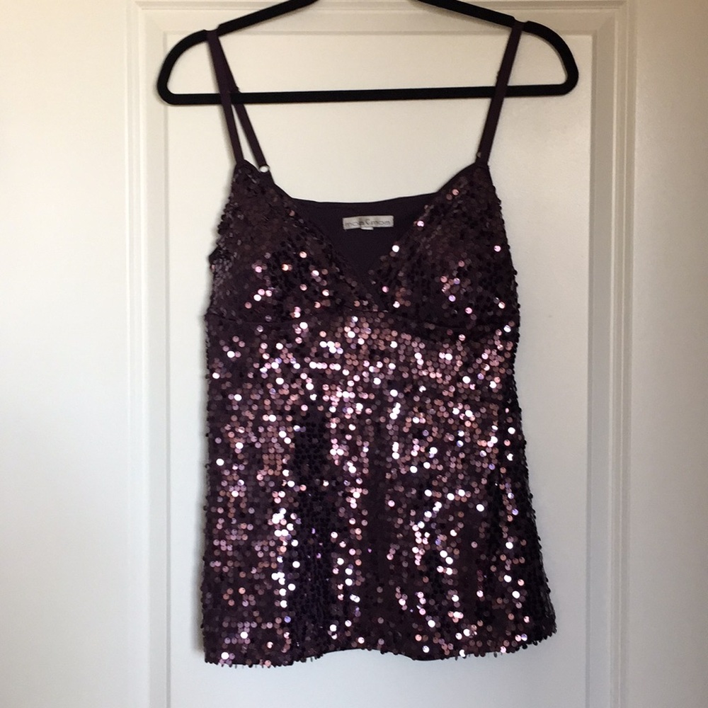 Sequin tank top